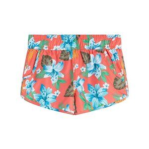 KANU SURF Girls Youth LARGE 6 Coral Floral Peggy UPF 50+ Quick Dry Board SHORTS